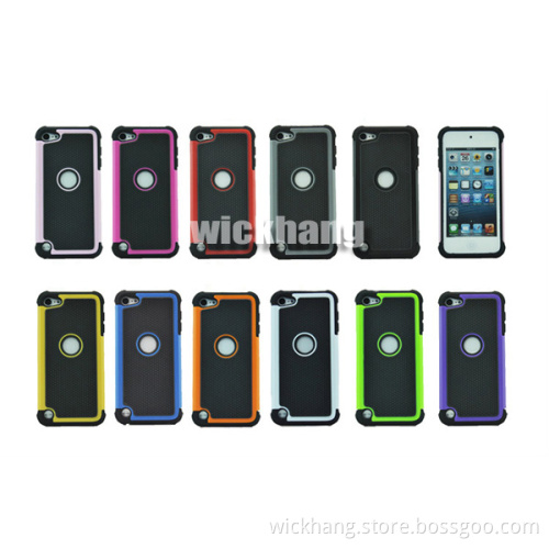 Heavy Duty High-End Glitter Hybrid Studded Diamond Cover Hard Case for Apple/ iPod Touch 5